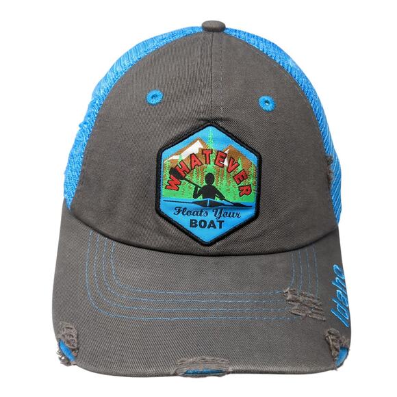 Whatever Floats Your Boat Snapback Trucker Cap Multicolor OS Mesh Back Arcadian - Picture 1 of 10